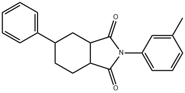 2-(3-methylphenyl)-5-phenylhexahydro-1H-isoindole-1,3(2H)-dione Struktur