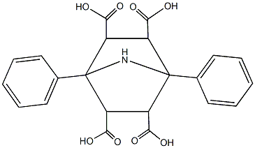 1,4-diphenyl-7-azabicyclo[2.2.1]heptane-2,3,5,6-tetracarboxylic acid Struktur