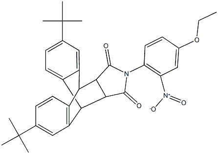 4,11-ditert-butyl-17-{4-ethoxy-2-[hydroxy(oxido)amino]phenyl}-17-azapentacyclo[6.6.5.0~2,7~.0~9,14~.0~15,19~]nonadeca-2,4,6,9,11,13-hexaene-16,18-dione Struktur