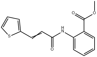 methyl 2-{[3-(2-thienyl)acryloyl]amino}benzoate Struktur