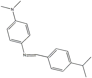 N-[4-(dimethylamino)phenyl]-N-(4-isopropylbenzylidene)amine Struktur