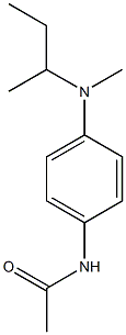 N-{4-[sec-butyl(methyl)amino]phenyl}acetamide Struktur