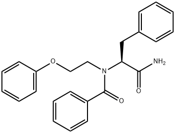 N-{1-benzyl-2-oxo-2-[(2-phenoxyethyl)amino]ethyl}benzamide Struktur