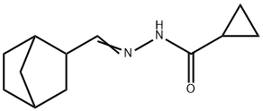 N'-(bicyclo[2.2.1]hept-2-ylmethylene)cyclopropanecarbohydrazide Struktur