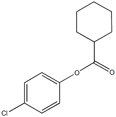 4-chlorophenyl cyclohexanecarboxylate Struktur