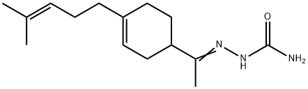 1-[4-(4-methyl-3-pentenyl)-3-cyclohexen-1-yl]ethanone semicarbazone Struktur