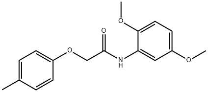 N-(2,5-dimethoxyphenyl)-2-(4-methylphenoxy)acetamide Struktur