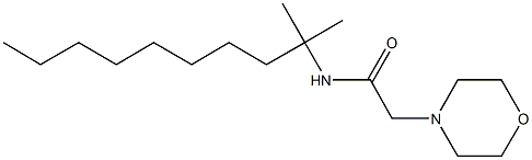 N-(1,1-dimethylnonyl)-2-(4-morpholinyl)acetamide Struktur