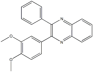 2-(3,4-dimethoxyphenyl)-3-phenylquinoxaline Struktur