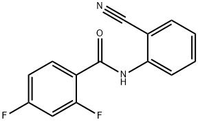 N-(2-cyanophenyl)-2,4-difluorobenzamide Struktur