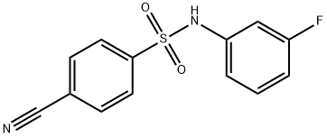 4-cyano-N-(3-fluorophenyl)benzenesulfonamide Struktur