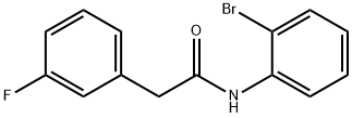 N-(2-bromophenyl)-2-(3-fluorophenyl)acetamide Struktur