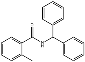 N-(diphenylmethyl)-2-methylbenzamide Struktur