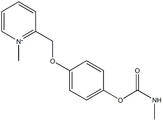 4-[(1-methyl-2-pyridiniumyl)methoxy]phenyl methylcarbamate Struktur