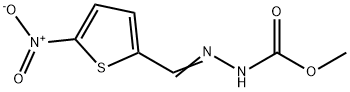 methyl 2-({5-nitro-2-thienyl}methylene)hydrazinecarboxylate Struktur