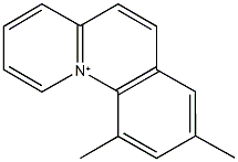 8,10-dimethylpyrido[1,2-a]quinolinium Struktur