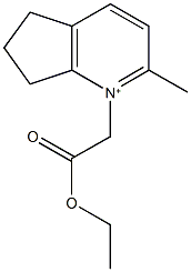 1-(2-ethoxy-2-oxoethyl)-2-methyl-6,7-dihydro-5H-cyclopenta[b]pyridinium Struktur