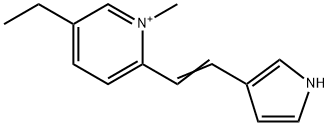 5-ethyl-1-methyl-2-[2-(1H-pyrrol-3-yl)vinyl]pyridinium Struktur