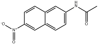 N-{6-nitro-2-naphthyl}acetamide Struktur