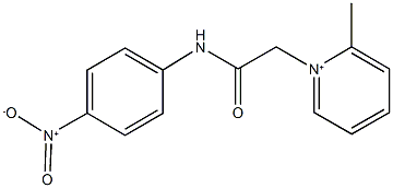 2-methyl-1-[2-(4-nitroanilino)-2-oxoethyl]pyridinium Struktur