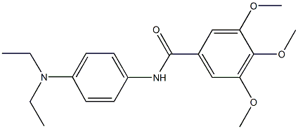 N-[4-(diethylamino)phenyl]-3,4,5-trimethoxybenzamide Struktur