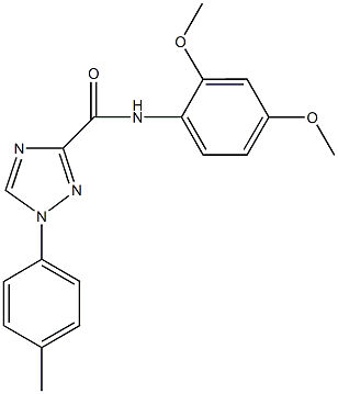 N-(2,4-dimethoxyphenyl)-1-(4-methylphenyl)-1H-1,2,4-triazole-3-carboxamide Struktur