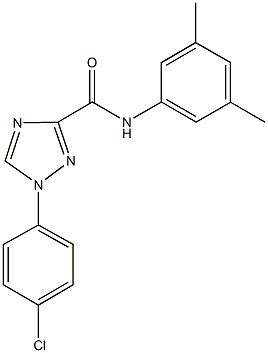 1-(4-chlorophenyl)-N-(3,5-dimethylphenyl)-1H-1,2,4-triazole-3-carboxamide Struktur