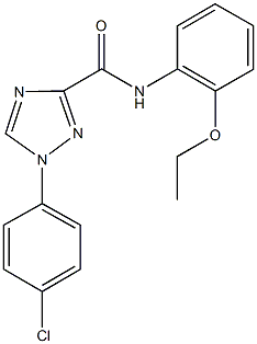 1-(4-chlorophenyl)-N-(2-ethoxyphenyl)-1H-1,2,4-triazole-3-carboxamide Struktur