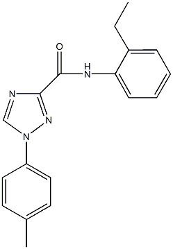 N-(2-ethylphenyl)-1-(4-methylphenyl)-1H-1,2,4-triazole-3-carboxamide Struktur