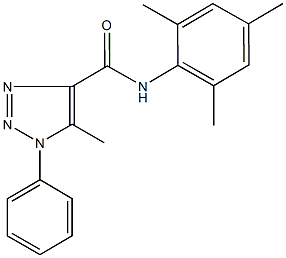 N-mesityl-5-methyl-1-phenyl-1H-1,2,3-triazole-4-carboxamide Struktur