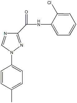 N-(2-chlorophenyl)-1-(4-methylphenyl)-1H-1,2,4-triazole-3-carboxamide Struktur