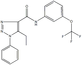 5-ethyl-1-phenyl-N-[3-(trifluoromethoxy)phenyl]-1H-1,2,3-triazole-4-carboxamide Struktur