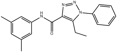 N-(3,5-dimethylphenyl)-5-ethyl-1-phenyl-1H-1,2,3-triazole-4-carboxamide Struktur