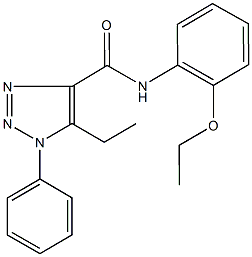 N-(2-ethoxyphenyl)-5-ethyl-1-phenyl-1H-1,2,3-triazole-4-carboxamide Struktur