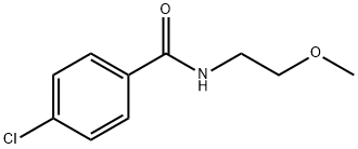 4-chloro-N-(2-methoxyethyl)benzamide Struktur