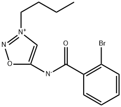 2-bromo-N-(3-butyl-1,2,3-oxadiazol-3-ium-5-yl)benzenecarboximidate Struktur