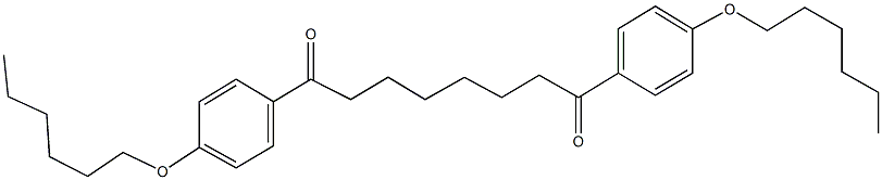 1,8-bis[4-(hexyloxy)phenyl]octane-1,8-dione Struktur