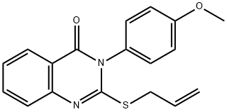 2-(allylsulfanyl)-3-(4-methoxyphenyl)-4(3H)-quinazolinone Struktur