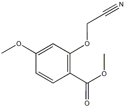 methyl 2-(cyanomethoxy)-4-methoxybenzoate Struktur