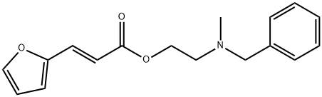 2-[benzyl(methyl)amino]ethyl 3-(2-furyl)acrylate Struktur