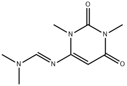 N'-(1,3-dimethyl-2,6-dioxo-1,2,3,6-tetrahydro-4-pyrimidinyl)-N,N-dimethylimidoformamide Struktur