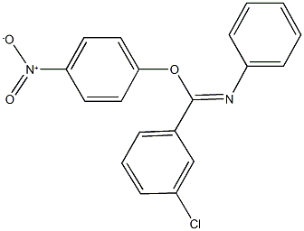 4-nitrophenyl 3-chloro-N-phenylbenzenecarboximidoate Struktur