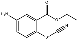 ethyl 5-amino-2-(cyanosulfanyl)benzoate Struktur