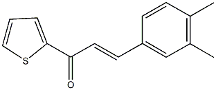 3-(3,4-dimethylphenyl)-1-(2-thienyl)-2-propen-1-one Struktur