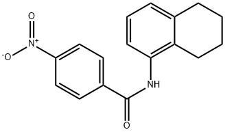 4-nitro-N-(5,6,7,8-tetrahydronaphthalen-1-yl)benzamide Struktur