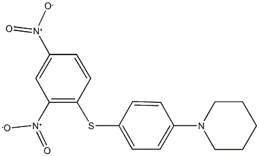 1-[4-({2,4-dinitrophenyl}sulfanyl)phenyl]piperidine Struktur