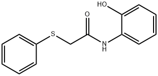 N-(2-hydroxyphenyl)-2-(phenylsulfanyl)acetamide Struktur