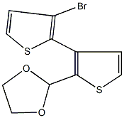 3'-bromo-2-(1,3-dioxolan-2-yl)-2',3-bithiophene Struktur