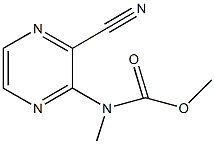 methyl 3-cyano-2-pyrazinyl(methyl)carbamate Struktur