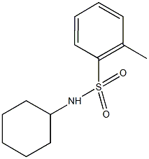 N-cyclohexyl-2-methylbenzenesulfonamide Struktur